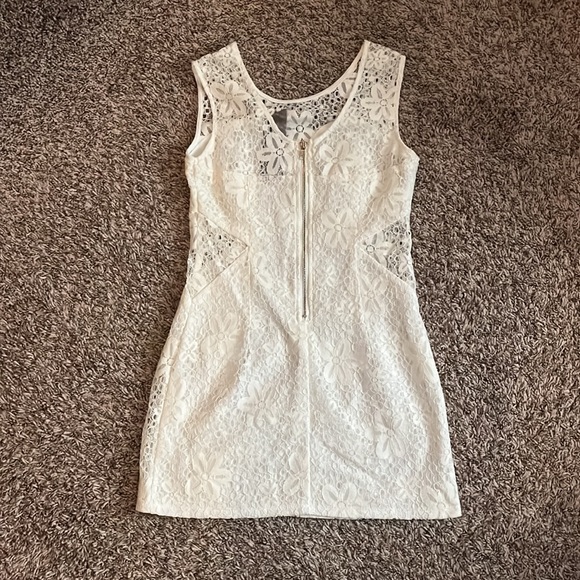 Tobi Moon Collection White Cutout Lace Mini Dress - Picture 5 of 10